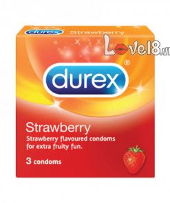 Bao Cao Su Hương Dâu Durex Strawberry hộp 3 cái giá bao nhiêu tại tphcm?