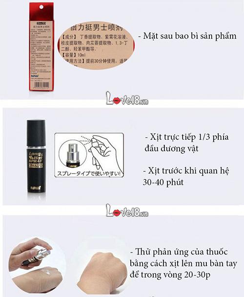 Chai xịt kéo dài thời gian quan hệ Long Hot Spray (CX64) 7 Chai Xịt Giúp Kéo Dài Thời Gian Quan Hệ (CX64)
