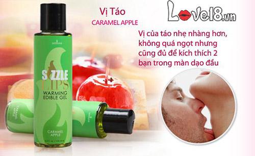 Dầu massage làm nóng cơ thể nếm được Sensuva Sizzle Lips G12B chính hãng