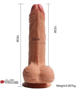 Dương vật giả gắn tường silicon siêu mềm 2 lớp Crowley Penis (DV57) 5 kich thuoc cua duong vat gia gan tuong sieu mem crowley penis dv57