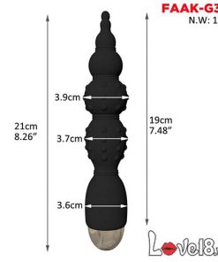 Thanh rung mát xa kích thích hậu môn FAAK Beabs (HM17M) 6 kich thuoc cua thanh rung mat xa hau mon faak beads hm17m