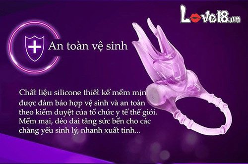 Vòng rung lưỡi liếm cao cấp Durex Play Bliss DC59C chất liệu silicon cao cấp