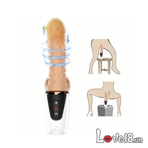Dương vật giả cầm tay đa tính năng có rung, thụt và sưởi ấm Betty (DV44K) 19 Dương vật giả cầm tay đa tính năng có sưởi ấm Betty mua