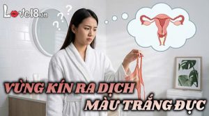 Vùng kín ra dịch màu trắng đục