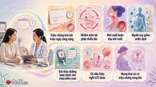 Giải đáp: Quan hệ bằng miệng có bị nhiễm nấm candida không? 6 quan hệ bằng miệng có bị nhiễm nấm candida không và biểu hiện thăm khám