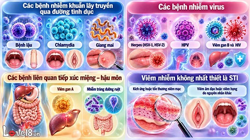 Quan hệ bằng miệng gây viêm nhiễm không? Nguy cơ nên biết 4 quan hệ bằng miệng gây viêm nhiễm không và cách phòng ngừa