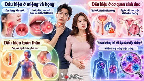 Quan hệ bằng miệng gây viêm nhiễm không? Nguy cơ nên biết 5 quan hệ bằng miệng gây viêm nhiễm không và dấu hiệu viêm